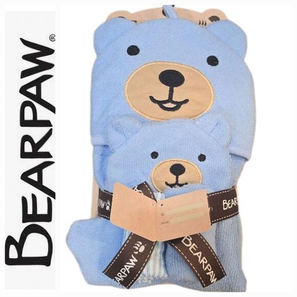 BearPaw A Beary Fun Bathtime Hooded Towel Set - Picture 1 of 4